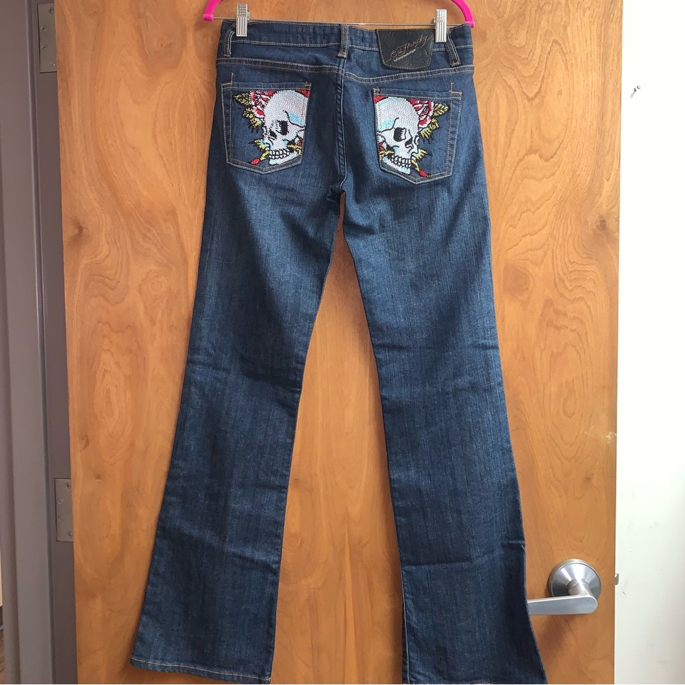 Ed Hardy Denim with Skull Embroidery - Picture 5 of 13